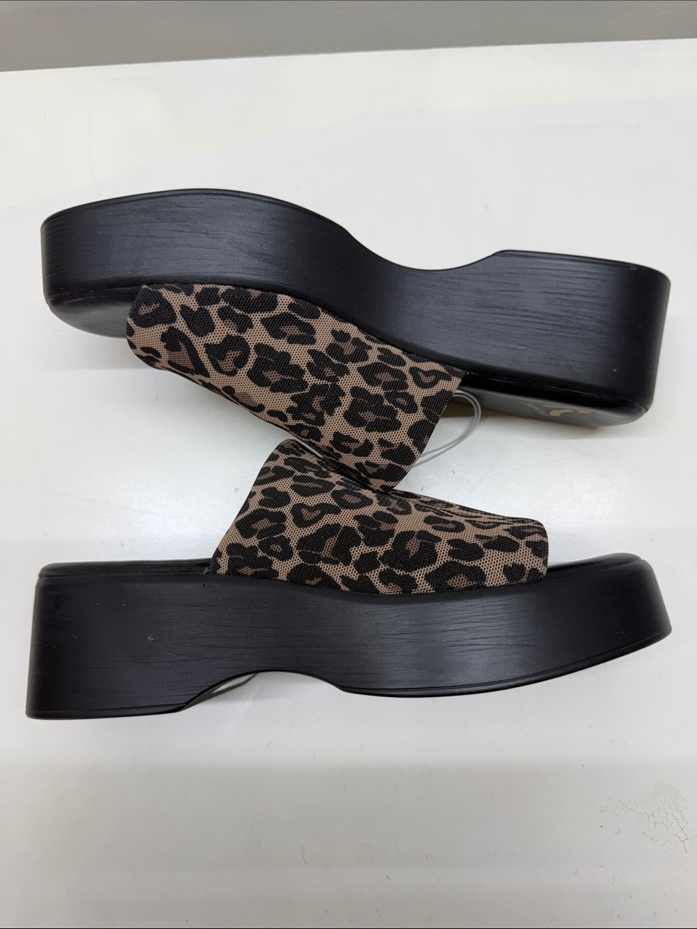 Report Leopard-Print Slide Mules in Brown and Black - Picture 5 of 7